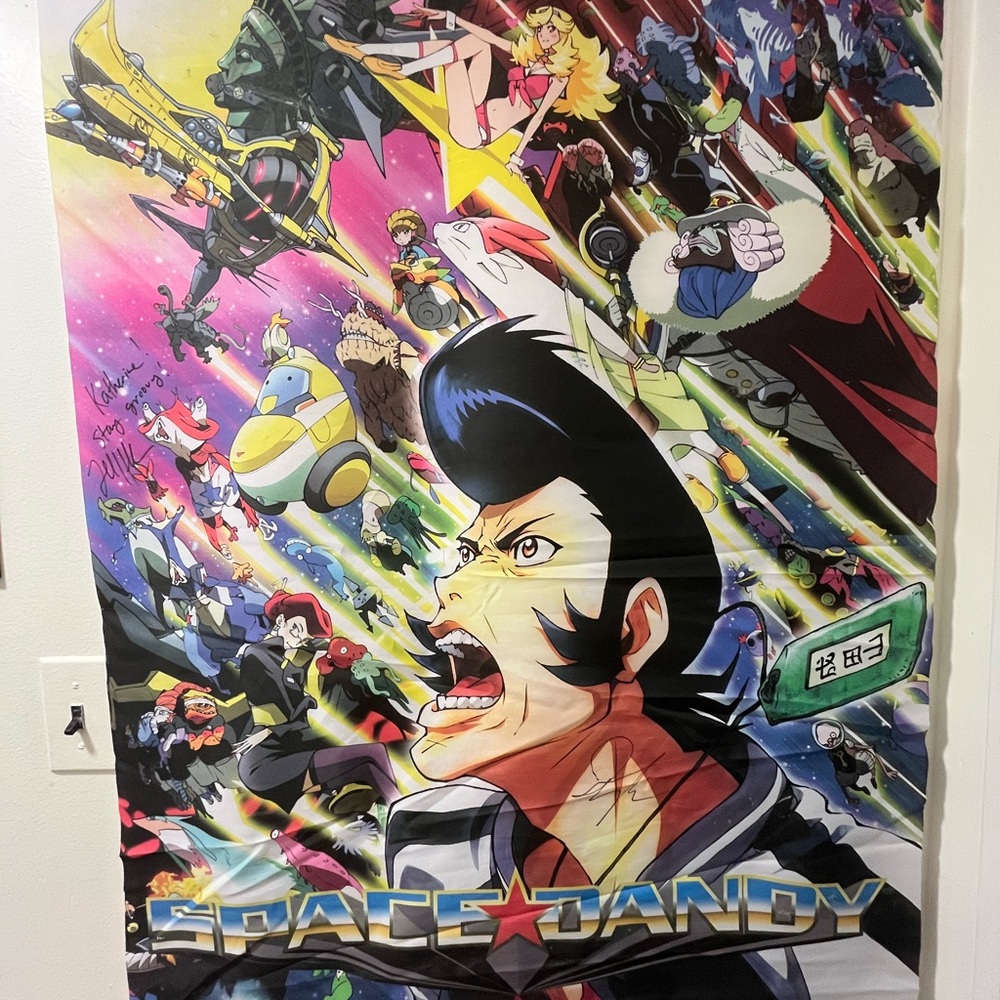 AUTOGRAPHED Space Dandy Wall Scroll Poster